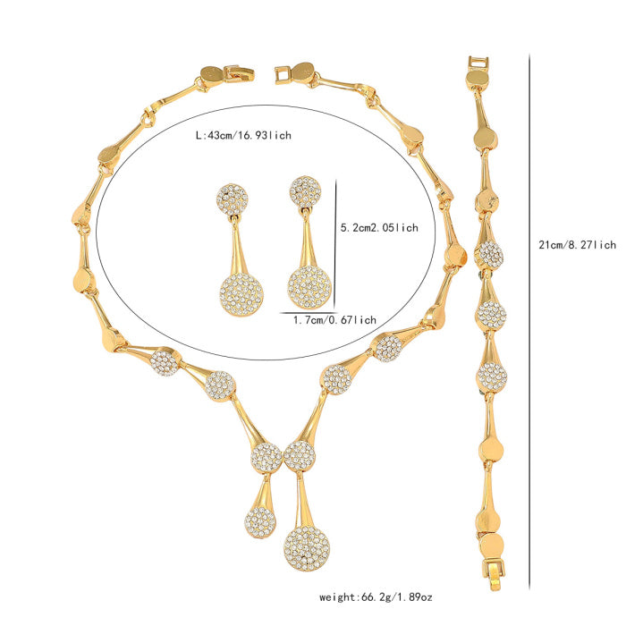16-19-22D /Necklace+Bracelets+Earrings