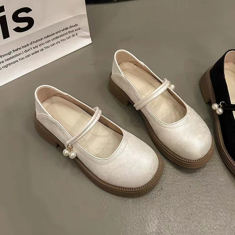 38-48D / Round head leather shoes