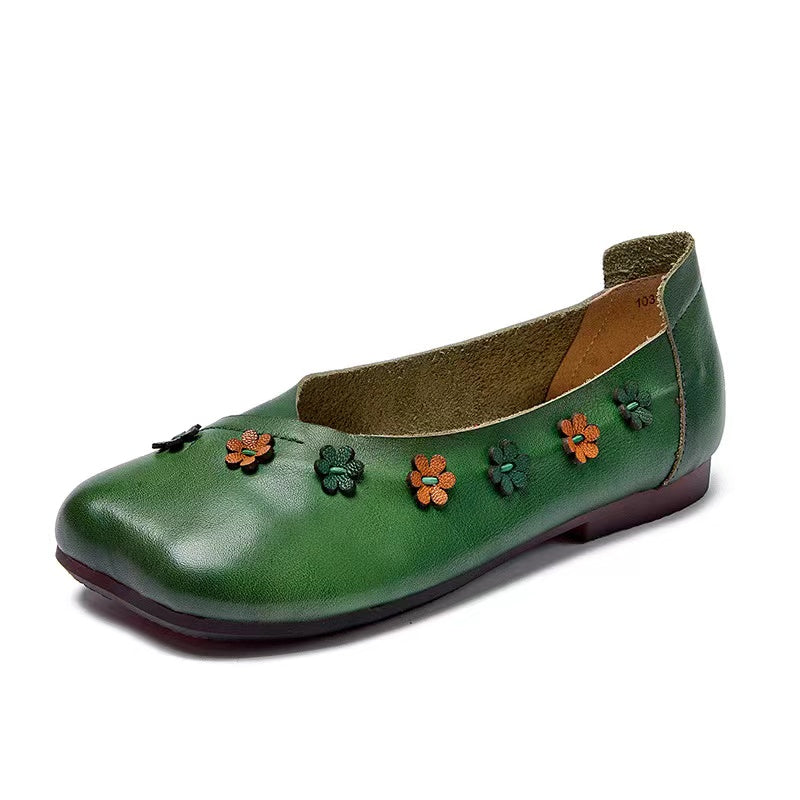 45-53D / Round head leather shoes